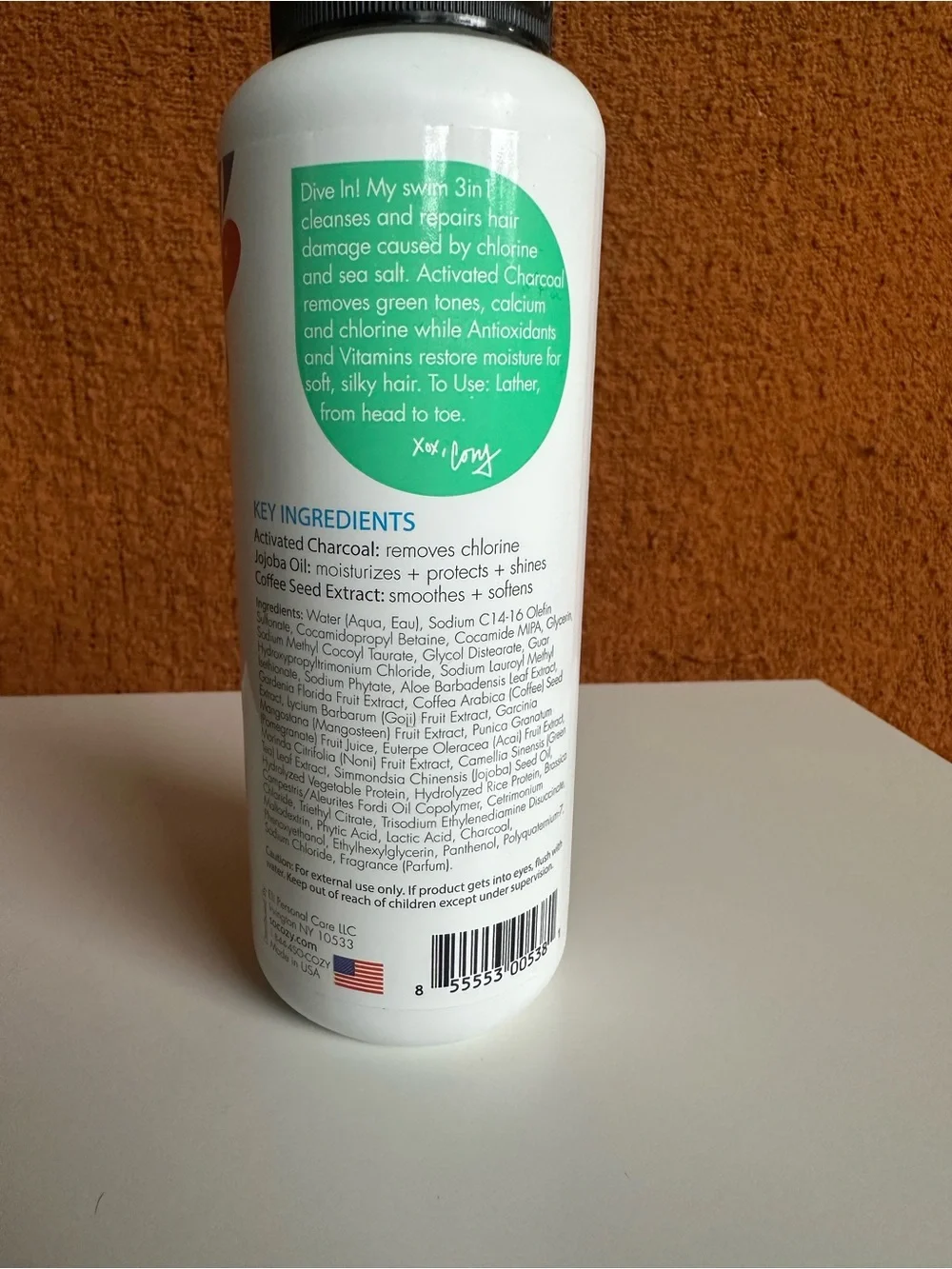 SoCozy Kids Swim 3-in-1 Shampoo, Conditioner & Wash - White
